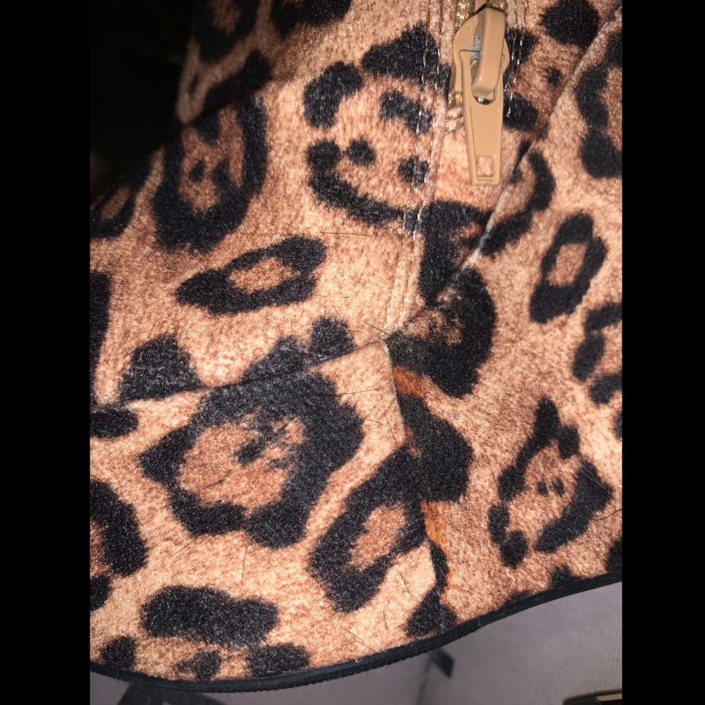 Liliana - Leopard•Peep-Toe•Platform•Wedge Booties - Picture 8 of 8